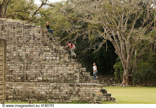 Maya-Pyramide  Copan Ruinas  Copan  Honduras