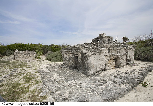 Maya-Ruine Punta Sur Südseite von Cozumel Mexiko Karibik