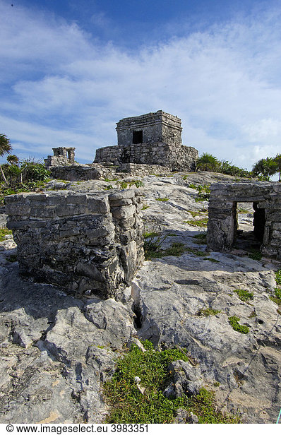 Maya-Ruinen von Tulum  1200-1524  Tulum  Bundesstaat Quintana Roo  Riviera Maya  Yucatan Halbinsel  Mexiko