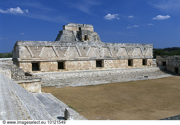 Maya Tempel in Uxmal Yucatan Mexiko Nordamerika