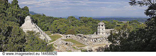 Mayan ruins  Palenque  Chiapas  Mexico