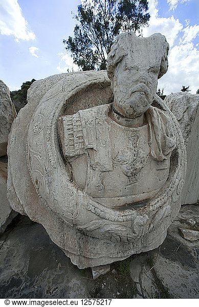 Medaillonbüste des Marcus Aurelius  Eleusis  Griechenland. Künstler: Samuel Magal