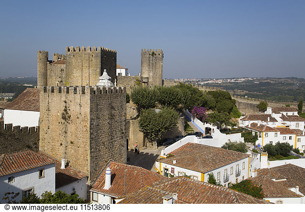 Medieval Castle  Obidos  Portugal  Europe