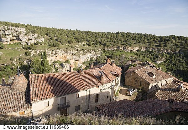 Medieval village of Calatanazor in Soria region northern. Spain.