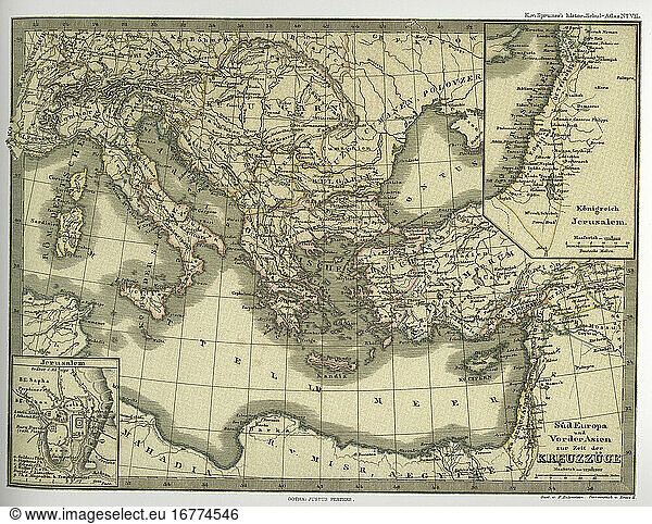 Mediterranean / Maps.“Southern Europe and the Near East at the time of ...