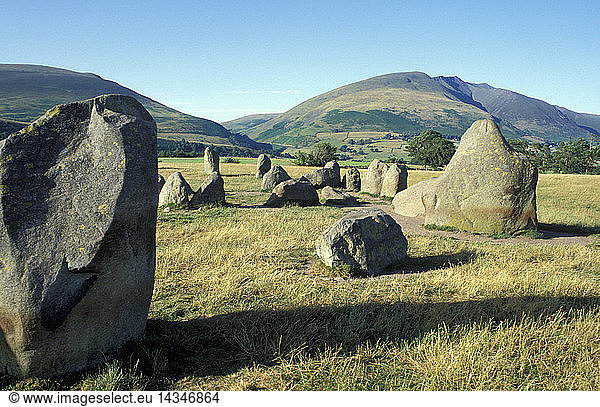 megalithic stones: stone circle  keswick  great britain