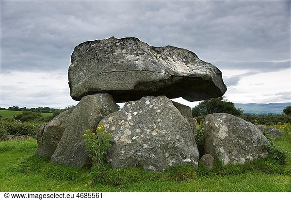 Megalithic tombs Carrowmore Near Sligo city  County Sligo Republic of Ireland