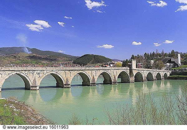 Mehmed Pasa Sokolovic-Brücke  Visegrad  Republika Srpska  Bosnien und Herzegowina.