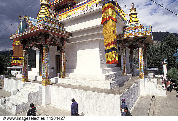 Memorial Stupa  Timphu  Kingdom of Bhutan  People´s Republic of China  South Asia  Asia