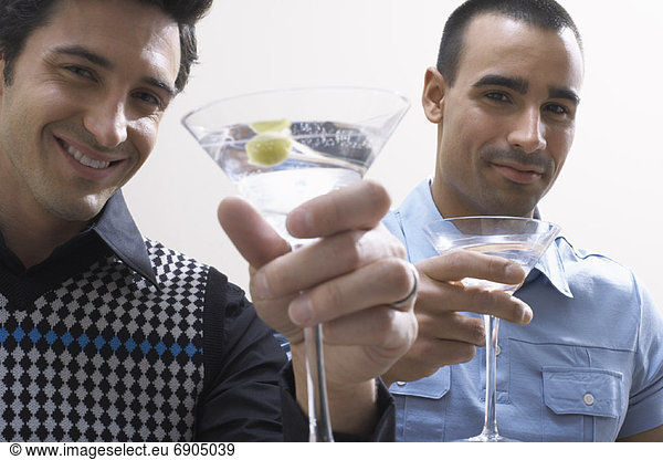 Men Drinking Martinis