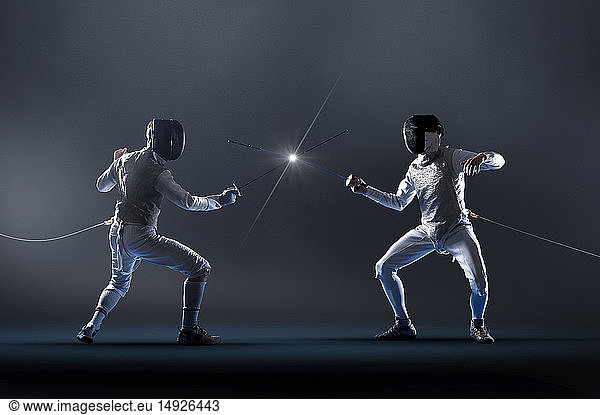 Men electric epee fencing