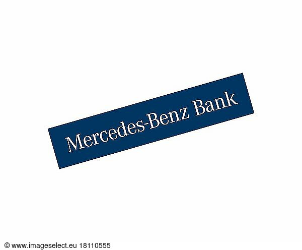 Mercedes Benz Bank  gedrehtes Logo  Weißer Hintergrund