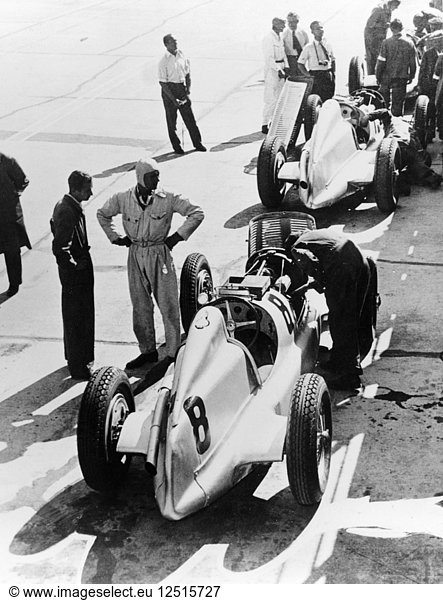 Mercedes-Benz Grand-Prix-Wagen  um 1934. Künstler: Unbekannt