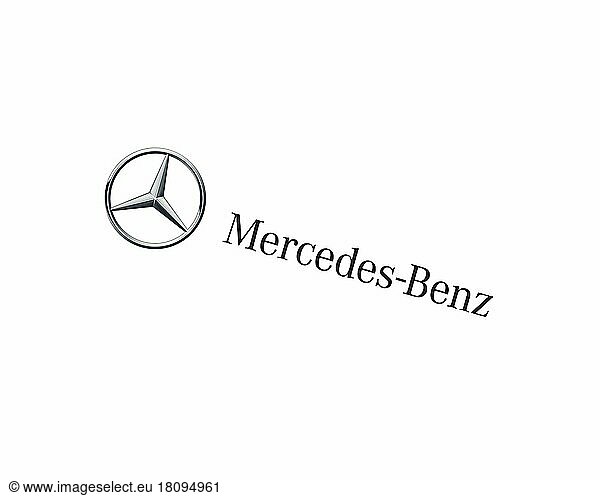 Mercedes Benz India  gedrehtes Logo  Weißer Hintergrund B