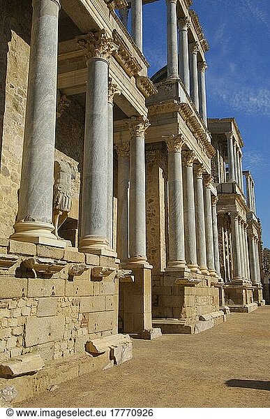 Merida  Römisches Theater  Provinz Badajoz  Extremadura  Spanien  Europa