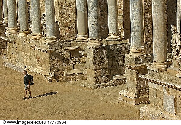 Merida  Römisches Theater  Provinz Badajoz  Extremadura  Spanien  Europa