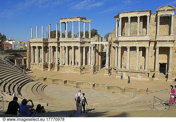 Merida  Römisches Theater  Provinz Badajoz  Extremadura  Spanien  Europa