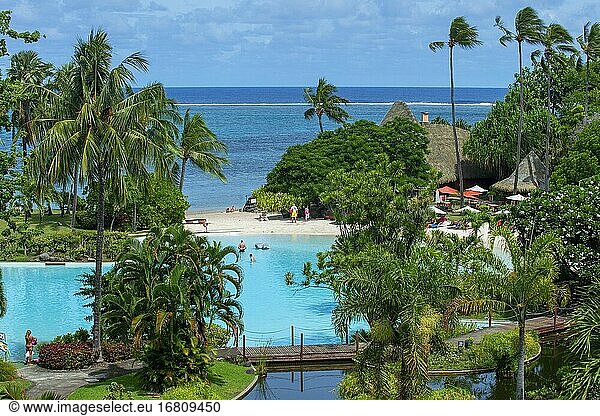 Meridien Hotel auf der Insel Tahiti  Französisch-Polynesien  Tahiti Nui  Gesellschaftsinseln  Französisch-Polynesien  Südpazifik.