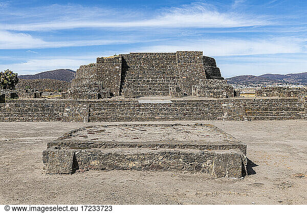 Mesoamerikanische archäologische Stätte von Tecoaque, Tlaxcala, Mexiko, Nordamerika