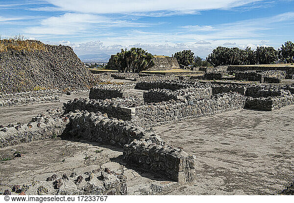 Mesoamerikanische archäologische Stätte von Tecoaque  Tlaxcala  Mexiko  Nordamerika