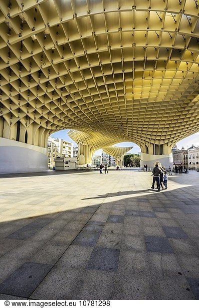 Metrosol Parasol  Plaza de la Encarnacion  Sevilla  Andalusien  Spanien  Sevilla  AndalucÃ­a  Spanien  Europa