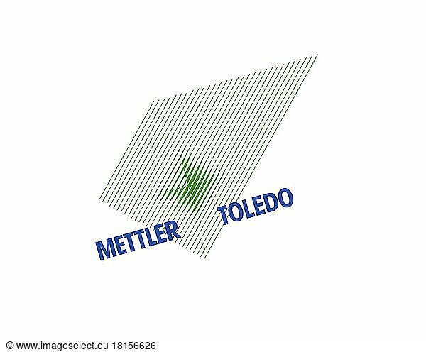 Mettler Toledo  gedrehtes Logo  Weißer Hintergrund