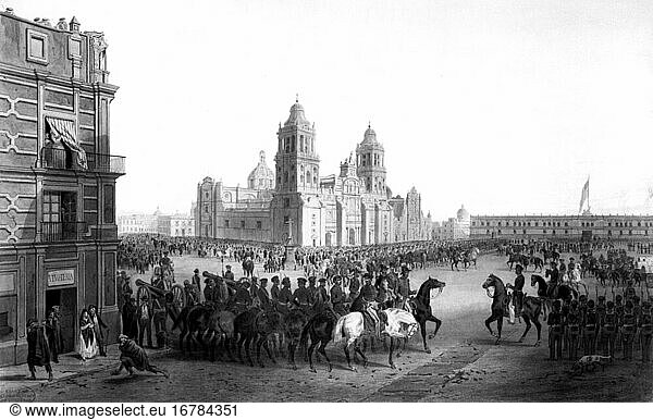 Mexican-American War 1846–48 / Taking of the capital city of Mexico by ...