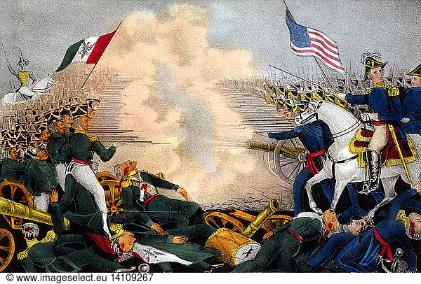 Mexican-American War  Battle of Buena Vista  1847