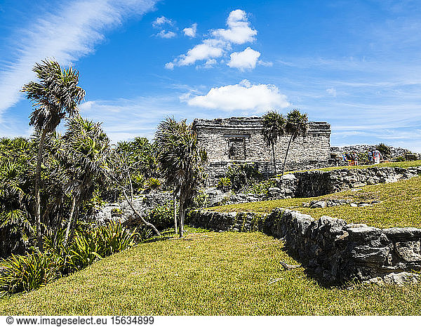 Mexico  Yucatan  Riviera Maya  Quintana Roo  Tulum  Archaeological ruins of Tulum