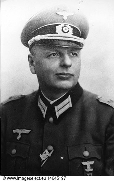 Meyer  Hans Hellmuth  + 28.1.1945  deut. Offizier  PortrÃ¤t  1944