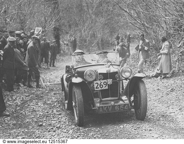 MG PA Midget von 1935 bei der MCC Lands End Trial  1939. Künstler: Unbekannt