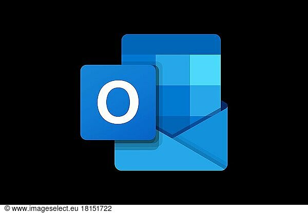 Microsoft Outlook  Logo  Black background