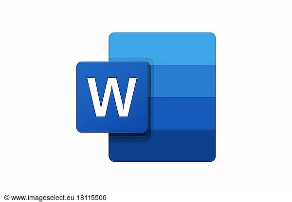 Microsoft Word  Logo  Weißer Hintergrund
