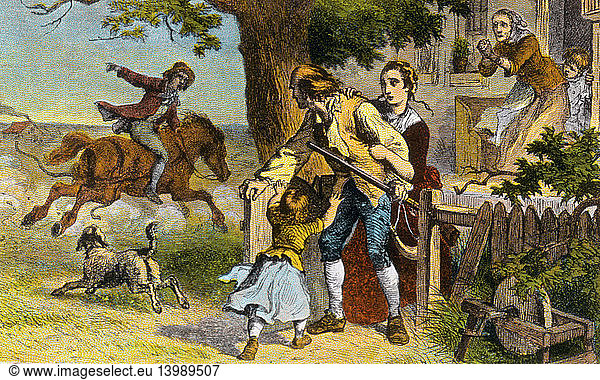 Midnight Ride of Paul Revere  1775