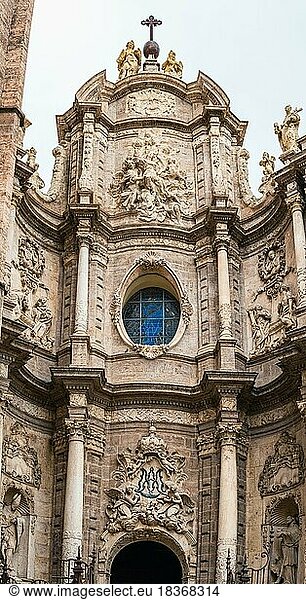 Miguelete Tower  Valencia Cathedral  Plaza de la Reina  Valencia  Spain  Europe