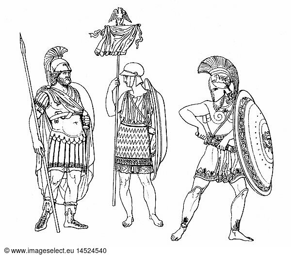 military military, Ancient World, Roman and Greek warriors, wood ...