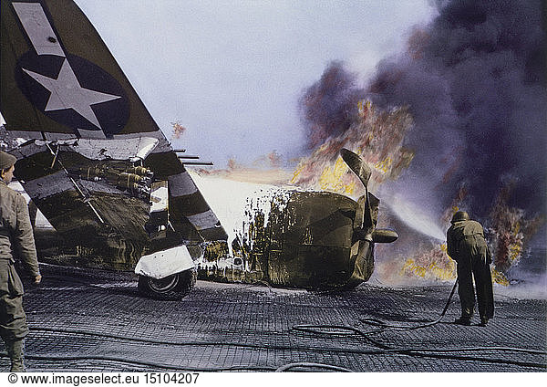 military  airplane  fire  Normandy  World War II  WWII  war  France  historical