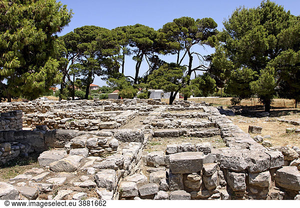 Minoische Ausgrabungen  Tylissos  Kreta  Griechenland  Europa