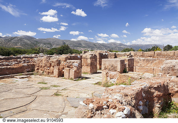 Minoischer Palast  Ausgrabungsstätte  Malia  Iraklio  Kreta  Griechenland