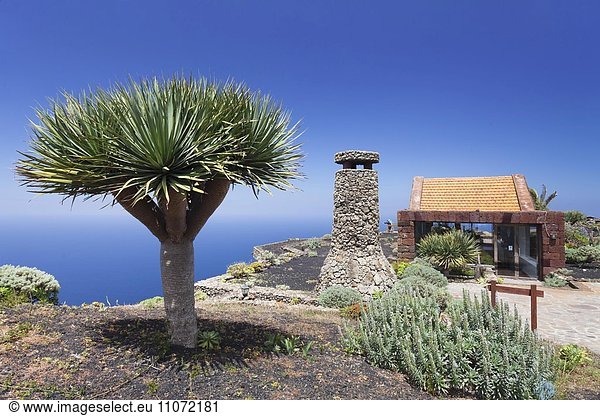 Mirador de la Pena mit Aussichtsrestaurant von Architekt Cesar Manrique, El Hierro, Kanarische Inseln, Spanien, Europa