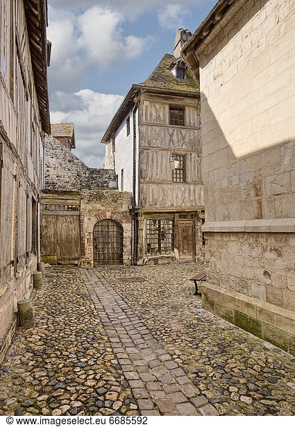 Mittelalter französisch Straße Stadt