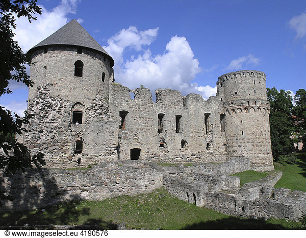 Mittelalterliche Bischofsburg von Cesis Lettland
