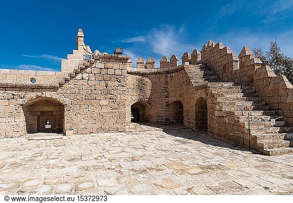 Mittelalterliche Festung La Alcazaba de Almería  Andalusien  Spanien  Europa