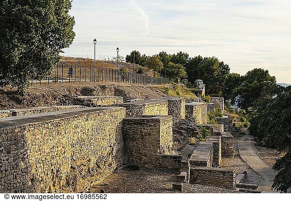 Mittelalterliche Mauer  Baeza  UNESCO-Weltkulturerbe. Provinz Jaen  Andalusien  Südspanien Europa.