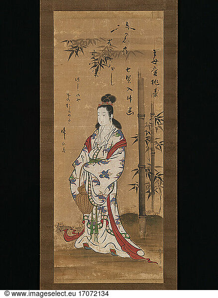 Miyagawa Choshun 1683–1753. Hanging scroll  ca. 1615–1868. Edo period (1615–1868).
Hanging scroll; ink and color on paper  126.4 × 53 cm.
Inv. Nr. 2015.300.129
New York  Metropolitan Museum of Art.