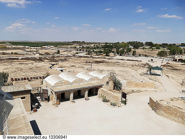 Mizpe Revivim Fortress, in kibbutz Revivim in the Negev desert, in southern Israel.