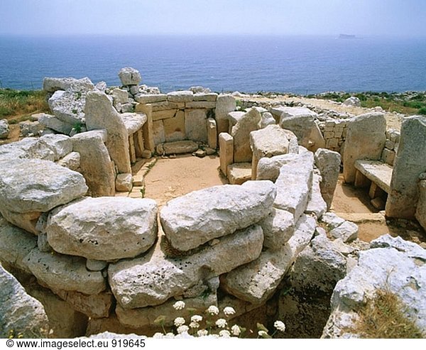 Mnajdra Ruinen. Malta