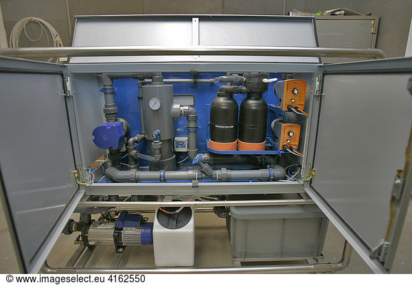 Mobile water purification system  Hessen  Germany.
