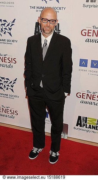 Moby attends the 26th Genesis Awards at The Beverly Hilton Hotel on March 24  2012 in Beverly Hills  California.