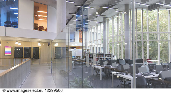 Modern library and computer lab